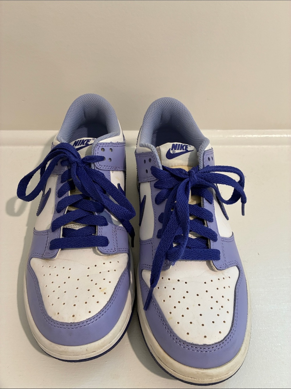 Nike Kids Lavender & Royal Blue Low-Top Sneakers